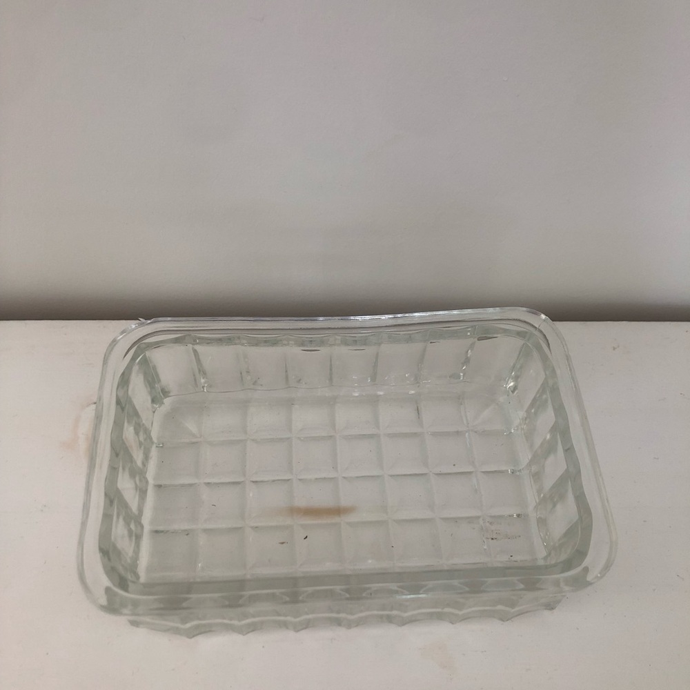 Clear Glass Rectangular Dish - Picture 2 of 4